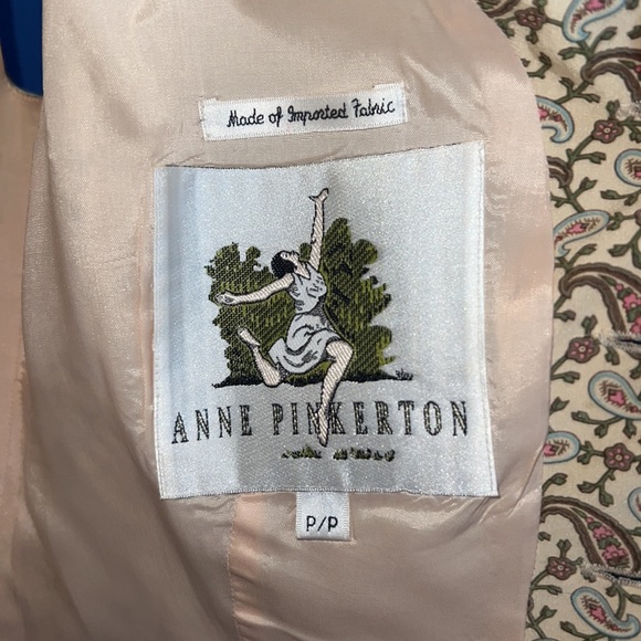 Beautiful Vintage 100% Silk Anne Pinkerton Paisley Vest P/P - Picture 4 of 5